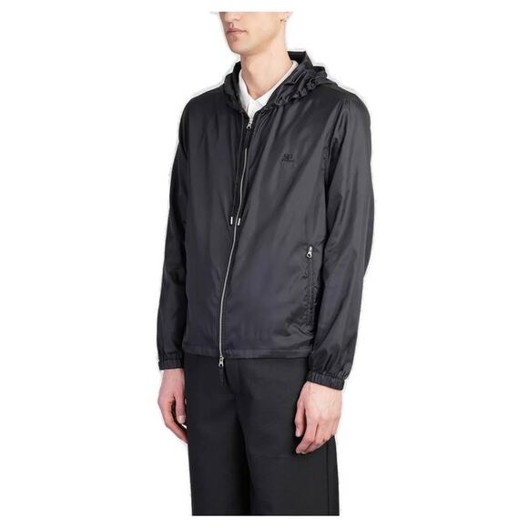 Courreges AC Nylon Windbreaker Jacket in Black M - Picture 2 of 5